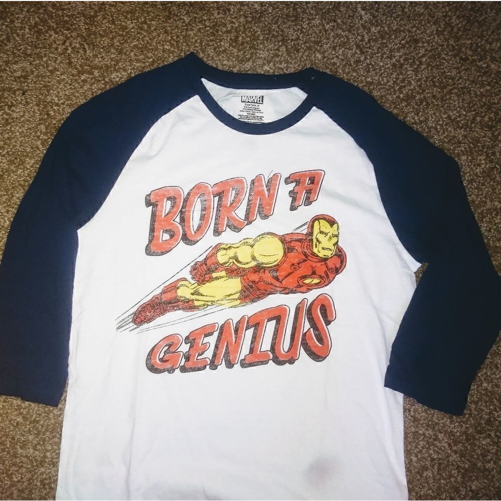 Marvel Iron Man Raglan Graphic TShirt BRAND NEW
